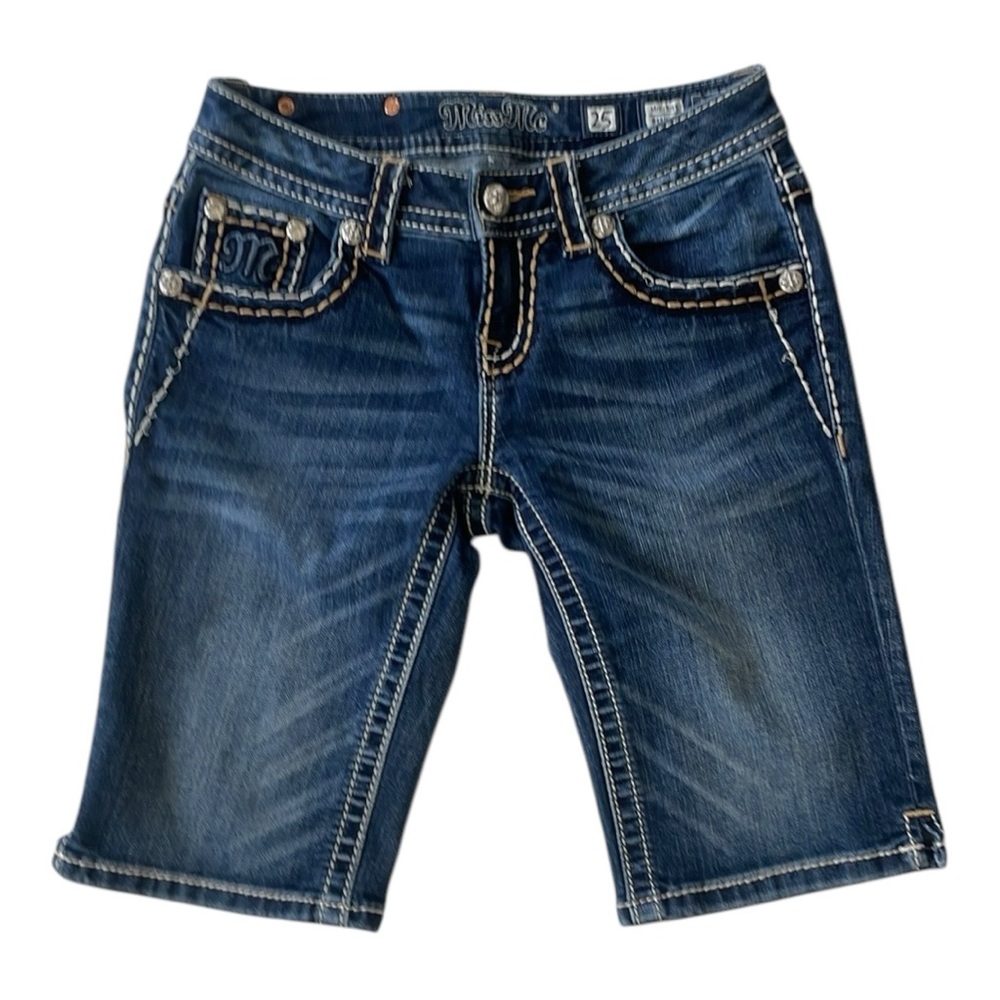 ♥️Miss me ♥️Mid-Rise Bermuda Denim Jeans size (25) women’s. - Picture 1 of 10